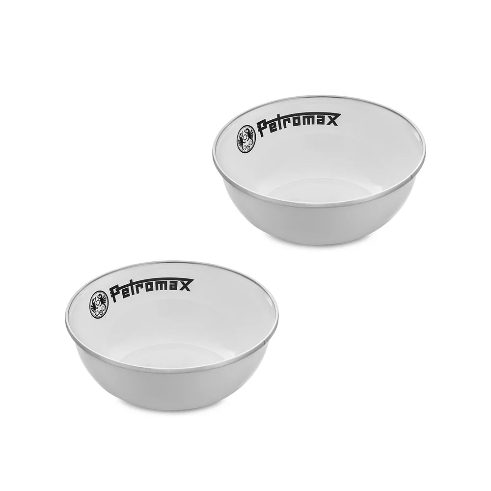 Petromax Enamel Bowls White - 2 Pieces - Common Goods