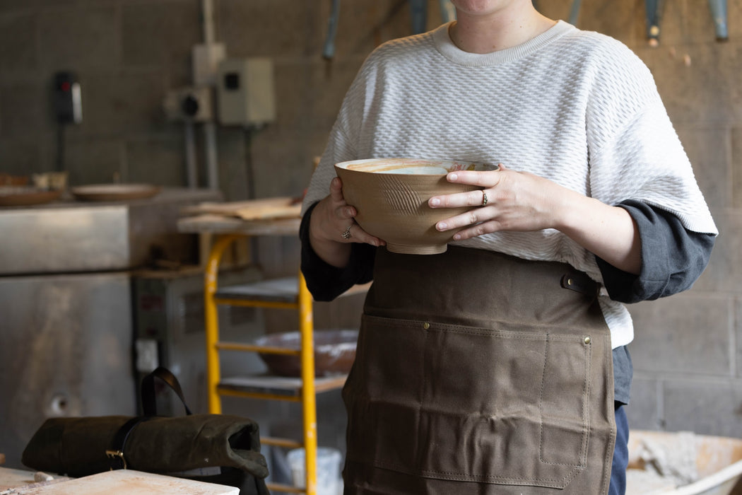 Waxed Canvas Waist Apron