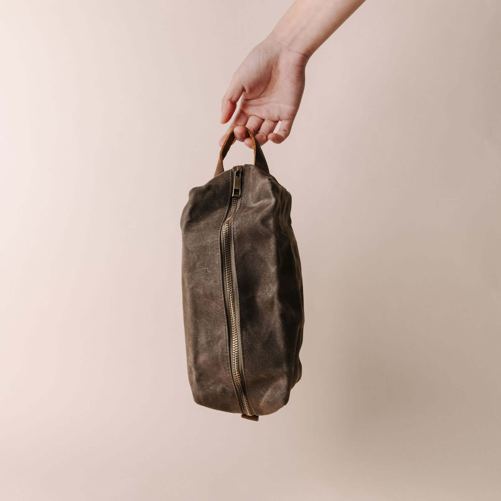 Waxed Canvas Dopp Kit
