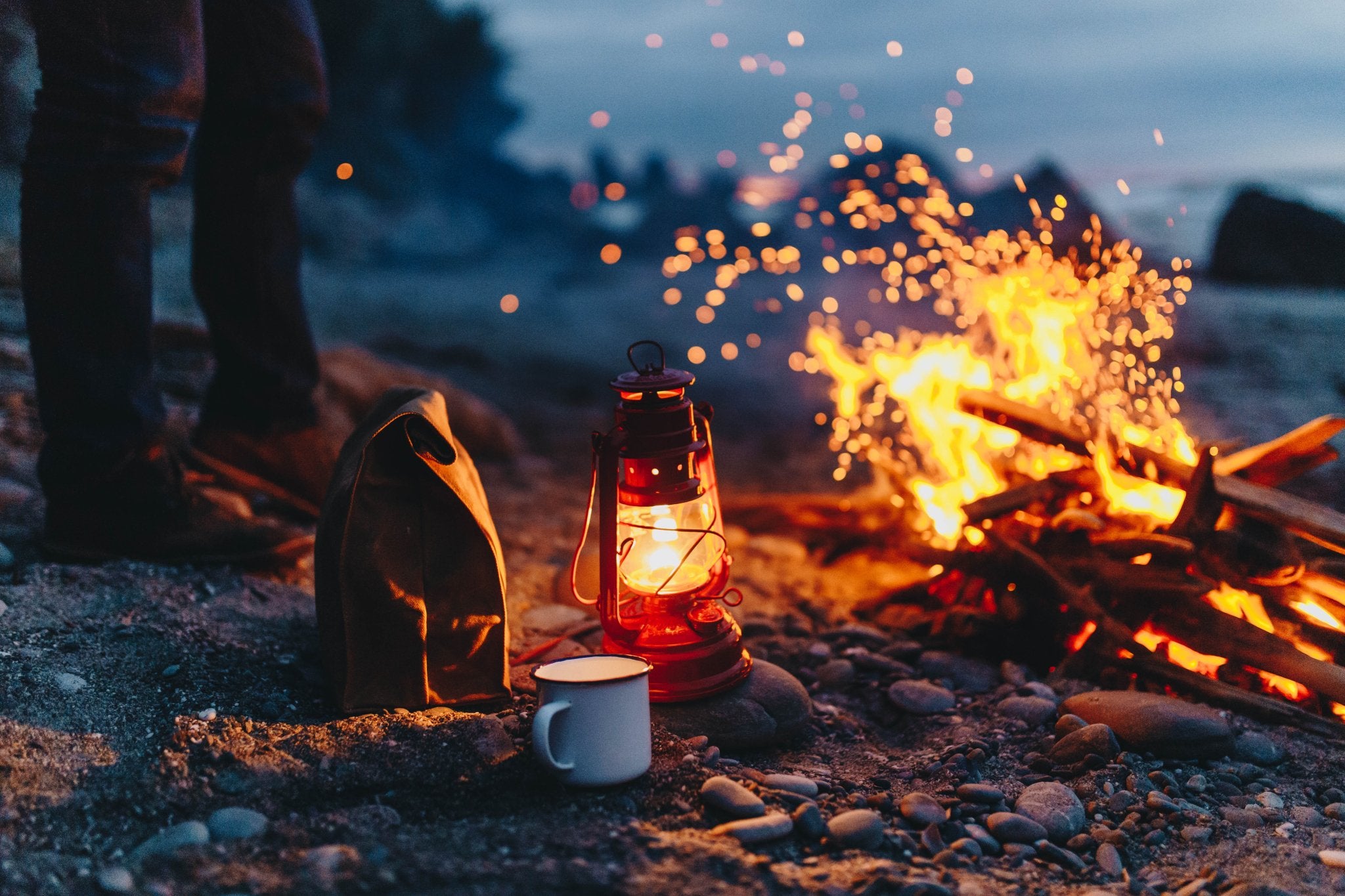 Feuerhand Storm Lantern - Red - Common Goods