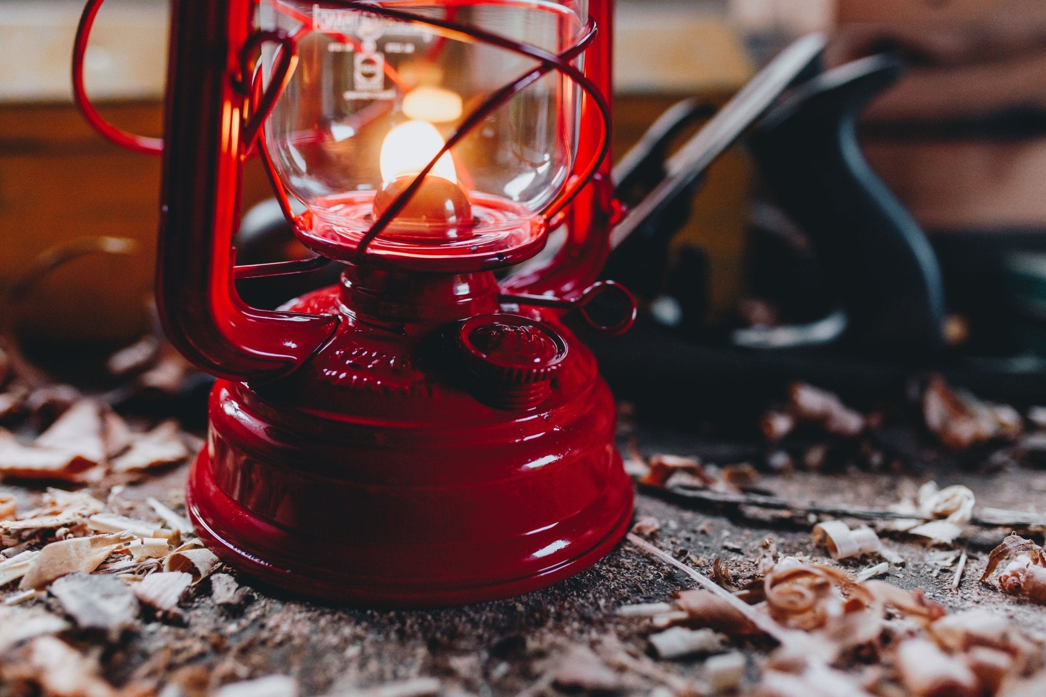 Feuerhand Storm Lantern - Red - Common Goods