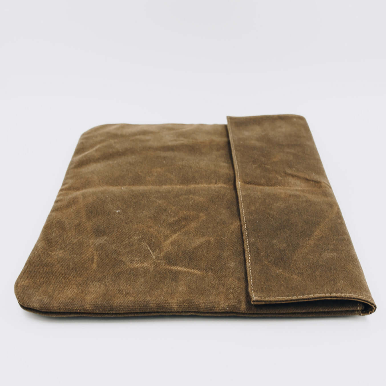 waxed canvas laptop folio sleeve