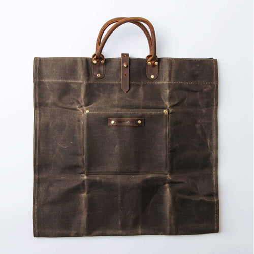 Waxed Canvas Log Carrier - Common Goods