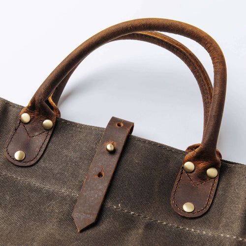 Waxed Canvas Log Carrier - Common Goods