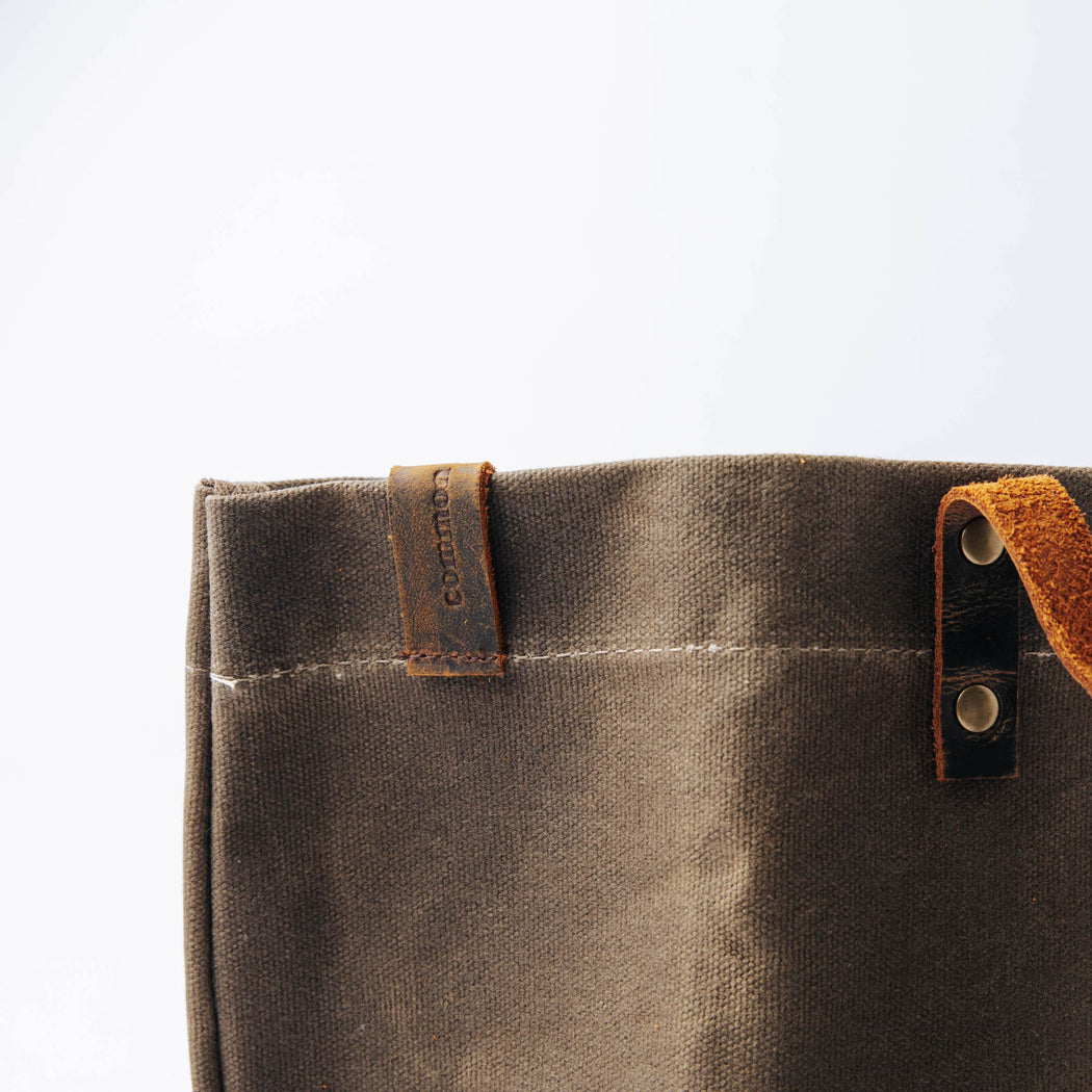 Common Goods Waxed Canvas Tote Bag - details